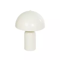 GLOBOSTAR® GASCO  Μοντέρνο Επιτραπέζιο Φωτιστικό Πορτατίφ με Ντουί 1 x E27 AC 220-240V IP20 - Μπεζ - Μ26 x Π26 x Υ35cm