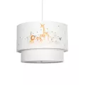 GLOBOSTAR® GIRAFFE  Παιδικό Κρεμαστό Φωτιστικό Οροφής με Ντουί 1 x E27 AC 220-240V IP20 - Πολύχρωμο - Μ30 x Π30 x Υ24cm