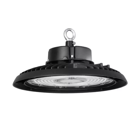 GLOBOSTAR® INDUSTRY  Βιομηχανικό Φωτιστικό Καμπάνα High Bay UFO LED 200W 30000lm SDCM<5 90° AC 85-265V Αδιάβροχο IP65 IK08 Φυσικό Λευκό 5000K - 338 x Sanan Opto SMD Chip & TÜV SÜD Driver - Μαύρο Χυτό Αλουμίνιο - Μ30 x Π30 x Υ16cm