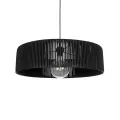 GLOBOSTAR® KYCLOS  Boho Κρεμαστό Φωτιστικό Οροφής με Ντουί 1 x E27 AC 220-240V IP20 - Μαύρο - M55 x Π55 x Υ20cm