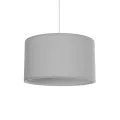 GLOBOSTAR® LOFTY  Μοντέρνο Κρεμαστό Φωτιστικό Οροφής με Ντουί 1 x E27 AC 220-240V IP20 - Γκρι - Μ37 x Π37 x Υ21cm