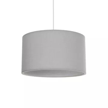 GLOBOSTAR® LOFTY  Μοντέρνο Κρεμαστό Φωτιστικό Οροφής με Ντουί 1 x E27 AC 220-240V IP20 - Γκρι - Μ37 x Π37 x Υ21cm
