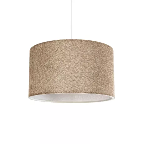 GLOBOSTAR® LOFTY  Μοντέρνο Κρεμαστό Φωτιστικό Οροφής με Ντουί 1 x E27 AC 220-240V IP20 - Μπεζ - Μ37 x Π37 x Υ21cm