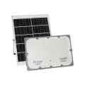 GLOBOSTAR® LUMOVOX  Προβολέας LED 300W 15000lm 120° DC 5V με Φωτοβολταϊκό Panel 5V 20W & Επαναφορτιζόμενη Μπαταρία Li-ion 3.2V 15000mAh Αδιάβροχο IP67 Ψυχρό Λευκό 6000K - 360 x SMD2835 Sanan Chip - Γκρι Ανθρακί - Μ37 x Π7.5 x Υ27cm