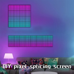 GLOBOSTAR® MATRIX  Κυλιόμενη Ψηφιακή Επιγραφή 80x80cm P24.6 64x64 Pixel LED 120W AC 220-240V IP20 Πολύχρωμο RGB - Bluetooth Control μέσω iPIXEL APP - Μ80 x Π2.6 x Υ80cm