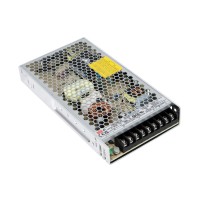 GLOBOSTAR® MEANWELL-LRS200-24  Τροφοδοτικό/Μετασχηματιστής Class I PELV 200W 8.8A AC 220-240V σε DC 24V IP20 - Ρυθμιζόμενo από DC 21.6V έως DC 28.8V - Ασημί - Μ21.5 x Π11.5 x Υ3cm