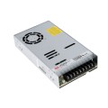 GLOBOSTAR® MEANWELL-LRS600-24  Τροφοδοτικό/Μετασχηματιστής Class I PELV 600W 25A AC 220-240V σε DC 24V IP20 - Ρυθμιζόμενo από DC 22.8V έως DC 26.4V - Ασημί - Μ22.5 x Π12.4 x Υ4.1cm