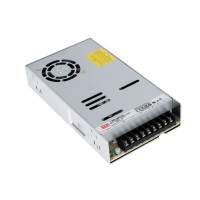 GLOBOSTAR® MEANWELL-LRS600-24  Τροφοδοτικό/Μετασχηματιστής Class I PELV 600W 25A AC 220-240V σε DC 24V IP20 - Ρυθμιζόμενo από DC 22.8V έως DC 26.4V - Ασημί - Μ22.5 x Π12.4 x Υ4.1cm