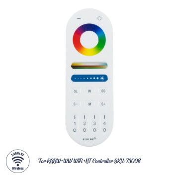 GLOBOSTAR® MiBoxer-FUT092  RF 2.4G Ασύρματο Χειριστήριο Αφής 4 Ζωνών για όλα τα Πολύχρωμα RGBW+WW MiBoxer & MiLight Controller DC3V 2 x AAA IP20 - RF 2.4G - Μ15 x Π5 x Υ1.7cm