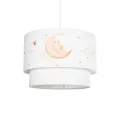 GLOBOSTAR® MOON  Παιδικό Κρεμαστό Φωτιστικό Οροφής με Ντουί 1 x E27 AC 220-240V IP20 - Πολύχρωμο - Μ30 x Π30 x Υ24cm