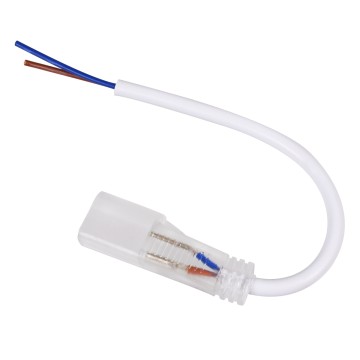 GLOBOSTAR® NEOVALE-A  Σύνδεσμος για Neon Flex LED Αδιάβροχο IP65 - Διάφανο - Μ20 x Π1.9 x Υ1.1cm