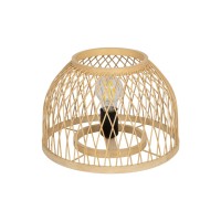 GLOBOSTAR® NOMAD  Boho Επιτραπέζιο Φωτιστικό Πορτατίφ με Ντουί 1 x E27 AC 220-240V IP20 - Μπεζ - Μ30 x Π30 x Υ30cm