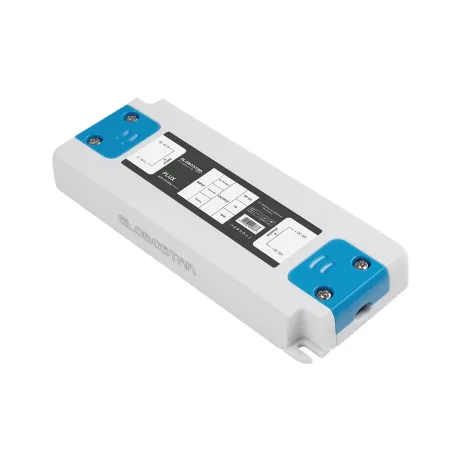 GLOBOSTAR® PLUX  Τροφοδοτικό/Μετασχηματιστής Class II SELV 36W 3A AC 220-240V σε DC 12V IP20 - Λευκό Ματ - Μ12.8 x Π5 x Υ1.5cm