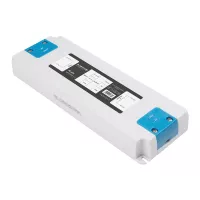 GLOBOSTAR® PLUX  Τροφοδοτικό/Μετασχηματιστής Class II SELV 60W 5A AC 220-240V σε DC 12V IP20 - Λευκό Ματ - Μ18.5 x Π6.4 x Υ2.2cm