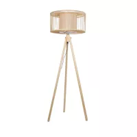 GLOBOSTAR® POPPY  Boho Επιδαπέδιο Φωτιστικό με Ντουί 1 x E27 AC 220-240V IP20 - Μπεζ - Μ58 x Π58 x Υ145cm