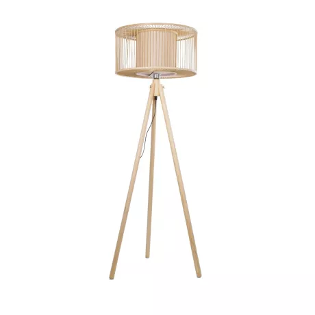 GLOBOSTAR® POPPY  Boho Επιδαπέδιο Φωτιστικό με Ντουί 1 x E27 AC 220-240V IP20 - Μπεζ - Μ58 x Π58 x Υ145cm