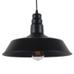 GLOBOSTAR® RAY  Vintage Κρεμαστό Φωτιστικό Οροφής με Ντουί 1 x E27 AC 220-240V IP20 - Μαύρο - Μ36 x Π36 x Υ25cm