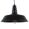 GLOBOSTAR® RAY  Vintage Κρεμαστό Φωτιστικό Οροφής με Ντουί 1 x E27 AC 220-240V IP20 - Μαύρο - Μ36 x Π36 x Υ25cm