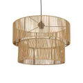GLOBOSTAR® ROXXI  Boho Κρεμαστό Φωτιστικό Οροφής με Ντουί 1 x E27 AC 220-240V IP20 - Μπεζ - M50 x Π50 x Υ36cm
