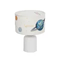 GLOBOSTAR® SATURN  Παιδικό Επιτραπέζιο Φωτιστικό Πορτατίφ με Ντουί 1 x E27 AC 220-240V IP20 - Πολύχρωμο - Μ24 x Π24 x Υ32cm