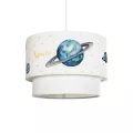 GLOBOSTAR® SATURN  Παιδικό Κρεμαστό Φωτιστικό Οροφής με Ντουί 1 x E27 AC 220-240V IP20 - Πολύχρωμο - Μ30 x Π30 x Υ24cm
