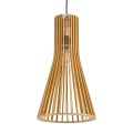 GLOBOSTAR® SCANDINAVIA  Boho Κρεμαστό Φωτιστικό Οροφής με Ντουί 1 x E27 AC 220-240V IP20 - Μπεζ - Μ25 x Π25 x Υ45cm