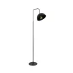 GLOBOSTAR® SNAKE  Μοντέρνο Επιδαπέδιο Φωτιστικό με Ντουί 1 x E27 AC 220-240V IP20 - Μαύρο - Μ52 x Π25 x Υ154cm