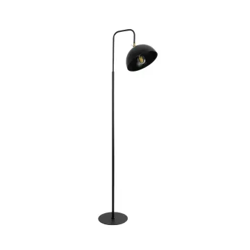 GLOBOSTAR® SNAKE  Μοντέρνο Επιδαπέδιο Φωτιστικό με Ντουί 1 x E27 AC 220-240V IP20 - Μαύρο - Μ52 x Π25 x Υ154cm