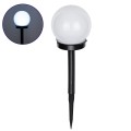 GLOBOSTAR® SOLARGLOBE  Διακοσμητικό Φωτιστικό Κήπου LED 1W 50lm 240° DC 5V με Φωτοβολταϊκό Panel 5V 0.1W & Επαναφορτιζόμενη Μπαταρία Li-ion 3.2V 300mAh Αδιάβροχο IP65 Ψυχρό Λευκό 6000K - Μ10 x Π10 x Υ33cm