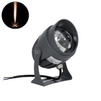 GLOBOSTAR® SPOTXENIA  Αρχιτεκτονικό Σποτ Φωτισμου με Αντιθαμβωτική Γρίλια LED 16W 1680lm 3° DC 24V Αδιάβροχο IP65 Ultra Θερμό Λευκό 2200K Dimmable - Bridgelux COB Chip - Γκρι Ανθρακί Ματ - Μ9 x Π9 x Υ12cm