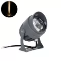 GLOBOSTAR® SPOTXENIA  Αρχιτεκτονικό Σποτ Φωτισμου με Αντιθαμβωτική Γρίλια LED 16W 1760lm 3° DC 24V Αδιάβροχο IP65 Θερμό Λευκό 2700K Dimmable - Bridgelux COB Chip - Γκρι Ανθρακί - Μ9 x Π9 x Υ12cm