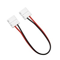 GLOBOSTAR® STRIPCON  Ταχυσύνδεσμος για Μονόχρωμη Ταινία LED 10mm σε 10mm Σύνδεσμο IP20 - Λευκό - Μ16 x Π1.5 x Υ0.3cm