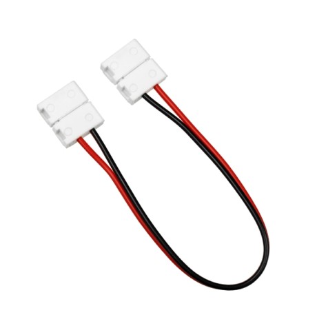 GLOBOSTAR® STRIPCON  Ταχυσύνδεσμος για Μονόχρωμη Ταινία LED 10mm σε 10mm Σύνδεσμο IP20 - Λευκό - Μ16 x Π1.5 x Υ0.3cm