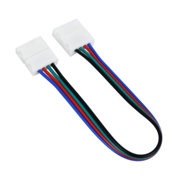 GLOBOSTAR® STRIPCON  Ταχυσύνδεσμος για RGB Ταινία LED 10mm σε 10mm Σύνδεσμο IP20 - Λευκό - Μ18 x Π1.5 x Υ0.5cm