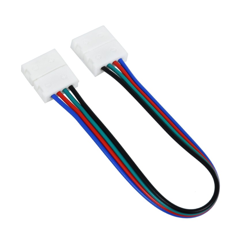 GLOBOSTAR® STRIPCON  Ταχυσύνδεσμος για RGB Ταινία LED 10mm σε 10mm Σύνδεσμο IP20 - Λευκό - Μ18 x Π1.5 x Υ0.5cm