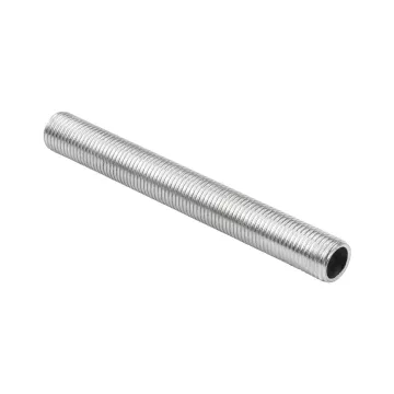 GLOBOSTAR® THREADEDTUBE  Μεταλλικός DIY Σύνδεσμος / Μαστός με M10 Σπείρωμα για Φωτιστικά - Μ8 x Π1 x Υ1cm