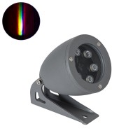 GLOBOSTAR® TREESPO  Φωτιστικό Σποτ για Φυτά - Δέντρα LED 12W 1260lm 15° DC 24V Αδιάβροχο IP67 Πολύχρωμο RGBW Dimmable DMX512 - Bridgelux SMD Chip - Γκρι Ανθρακί - Μ9 x Π11 x Υ9cm