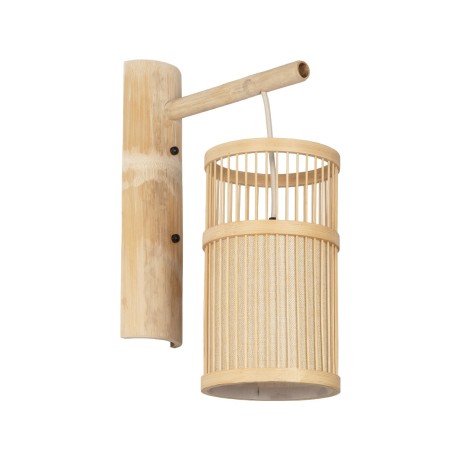 GLOBOSTAR® TULUM  Boho Φωτιστικό Τοίχου - Απλίκα με Ντουί 1 x E27 AC 220-240V IP20 - Μπεζ - Μ16 x Π26.5 x Υ47cm
