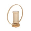GLOBOSTAR® TULUMKO  Boho Επιτραπέζιο Φωτιστικό Πορτατίφ με Ντουί 1 x E27 AC 220-240V IP20 - Μπεζ - Μ30 x Π12 x Υ32cm