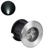 GLOBOSTAR® UNDERWATERHUNI  Υποβρύχιο Χωνευτό Σποτ για Σιντριβάνια/Πισίνες LED 3W 300lm 30° DC 24V Αδιάβροχο IP68 Ψυχρό Λευκό 6000K Dimmable - Bridgelux SMD Chip - Ανοξείδωτο Ατσάλι SS304 - Μ10 x Π10 x Υ7.5cm / Q9.5cm
