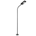 GLOBOSTAR® URBANO-280  Μεταλλικός Γαλβανισμένος Στύλος Φωτισμού για Φωτοβολταϊκό Φωτιστικό Δρόμου Εξωτερικού Χώρου - RAL 7016 Γκρι Ανθρακί - Μ84 x Π25 x Υ280cm