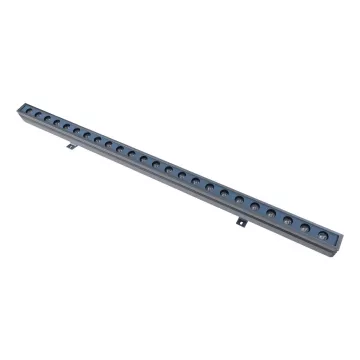 GLOBOSTAR® WASHERMARGO  Μπάρα Φωτισμού Wall Washer LED 24W 2760lm 30° DC 24V Αδιάβροχο IP65 Φυσικό Λευκό 4500K Dimmable - Bridgelux SMD Chip - Γκρι Ανθρακί Ματ - Μ100 x Π4 x Υ5cm