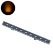 GLOBOSTAR® WASHERMARGO  Μπάρα Φωτισμού Wall Washer LED 9W 945lm 30° DC 24V Αδιάβροχο IP65 Ultra Θερμό Λευκό 2200K Dimmable - Bridgelux SMD Chip - Γκρι Ανθρακί - Μ50 x Π4 x Υ5cm