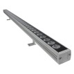 GLOBOSTAR® WASHERPANDA  Μπάρα Φωτισμού Wall Washer LED 36W 4140lm 15° DC 24V Αδιάβροχο IP67 Φυσικό Λευκό 4500K Dimmable - Bridgelux SMD Chip - Γκρι Ανθρακί - Μ100 x Π4 x Υ3cm