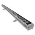 GLOBOSTAR® WASHERPANDA  Μπάρα Φωτισμού Wall Washer LED 36W 4140lm 15° DC 24V Αδιάβροχο IP67 Φυσικό Λευκό 4500K Dimmable - Bridgelux SMD Chip - Γκρι Ανθρακί - Μ100 x Π4 x Υ3cm