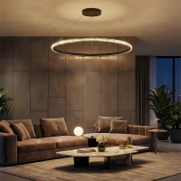 kelvo® DIAMOND  Κρεμαστό Φωτιστικό Οροφής LED 75W 7500lm 180° AC 220-240V IP20 Ρυθμιζόμενο Λευκό CCT με Χειριστήριο από 2700K έως 6000K Dimmable - Lumileds SMD Chip - Μαύρο Ματ - Μ100 x Π100 x Υ3cm
