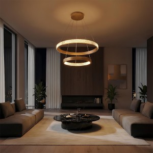 kelvo® DIAMOND  Κρεμαστό Φωτιστικό Οροφής LED 75W 7500lm 360° AC 220-240V IP20 Ρυθμιζόμενο Λευκό CCT με Χειριστήριο από 2700K έως 6000K Dimmable - Lumileds SMD Chip - Χρυσό Πλατίνα - Μ60 x Π60 x Υ40cm