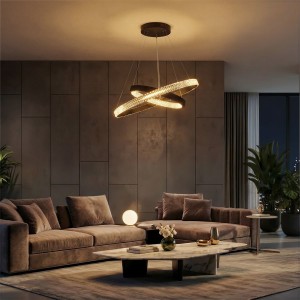 kelvo® DIAMOND  Κρεμαστό Φωτιστικό Οροφής LED 75W 7500lm 360° AC 220-240V IP20 Ρυθμιζόμενο Λευκό CCT με Χειριστήριο από 2700K έως 6000K Dimmable - Lumileds SMD Chip - Μαύρο Ματ - Μ60 x Π60 x Υ40cm