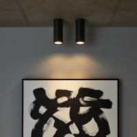 kelvo® DUCT  Φωτιστικό Downlight Σποτ για Λάμπα MR16 με Ντουί GU10 AC 220-240V IP20 - Μαύρο Ματ - Μ6 x Π6 x Υ15cm