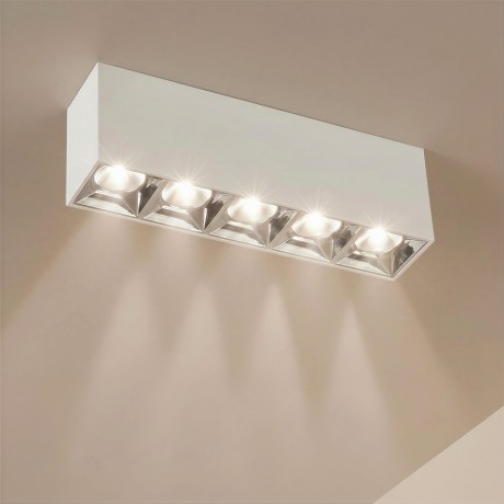 kelvo® LUMINAR  Φωτιστικό Downlight Σποτ LED 20W 2800lm 36° AC 220-240V IP20 Φυσικό Λευκό 4500K - Osram SMD Chip & TÜV SÜD Driver - Λευκό Ματ - Μ19.5 x Π4.2 x Υ6.6cm